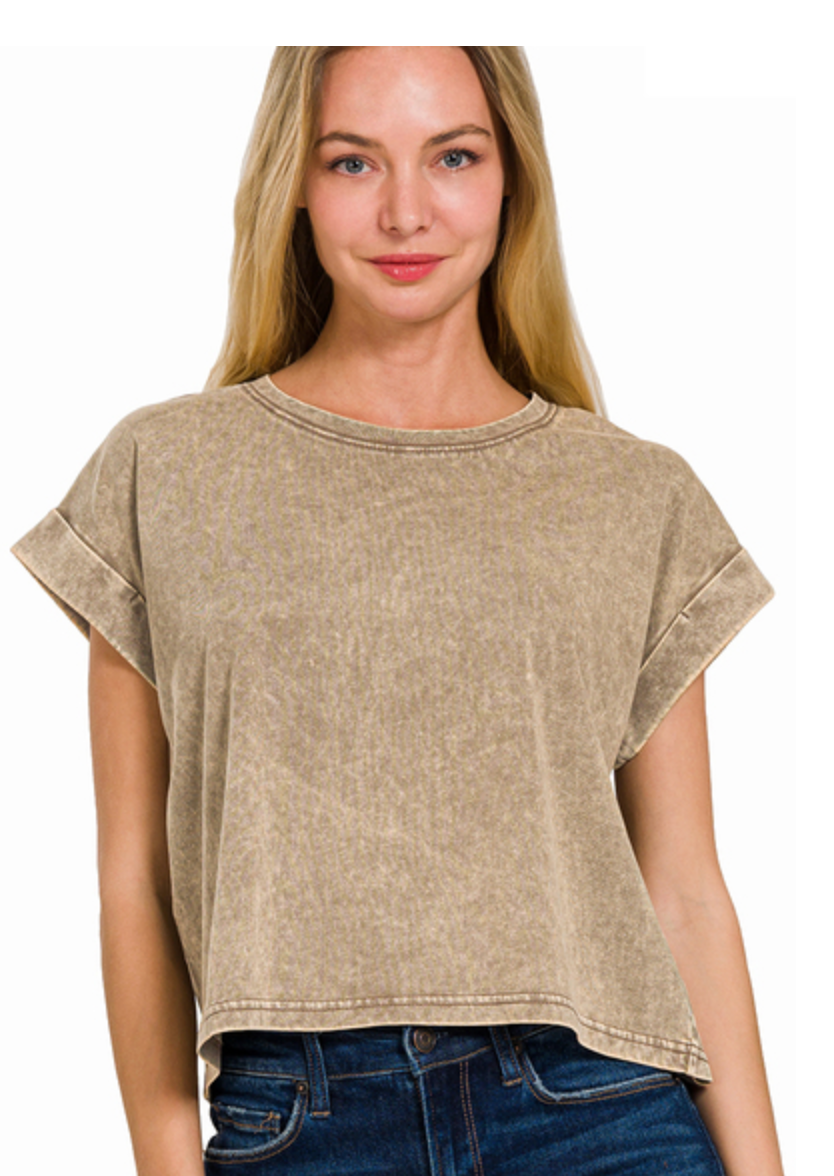 COTTON WSHD SHORT CUFF SLV