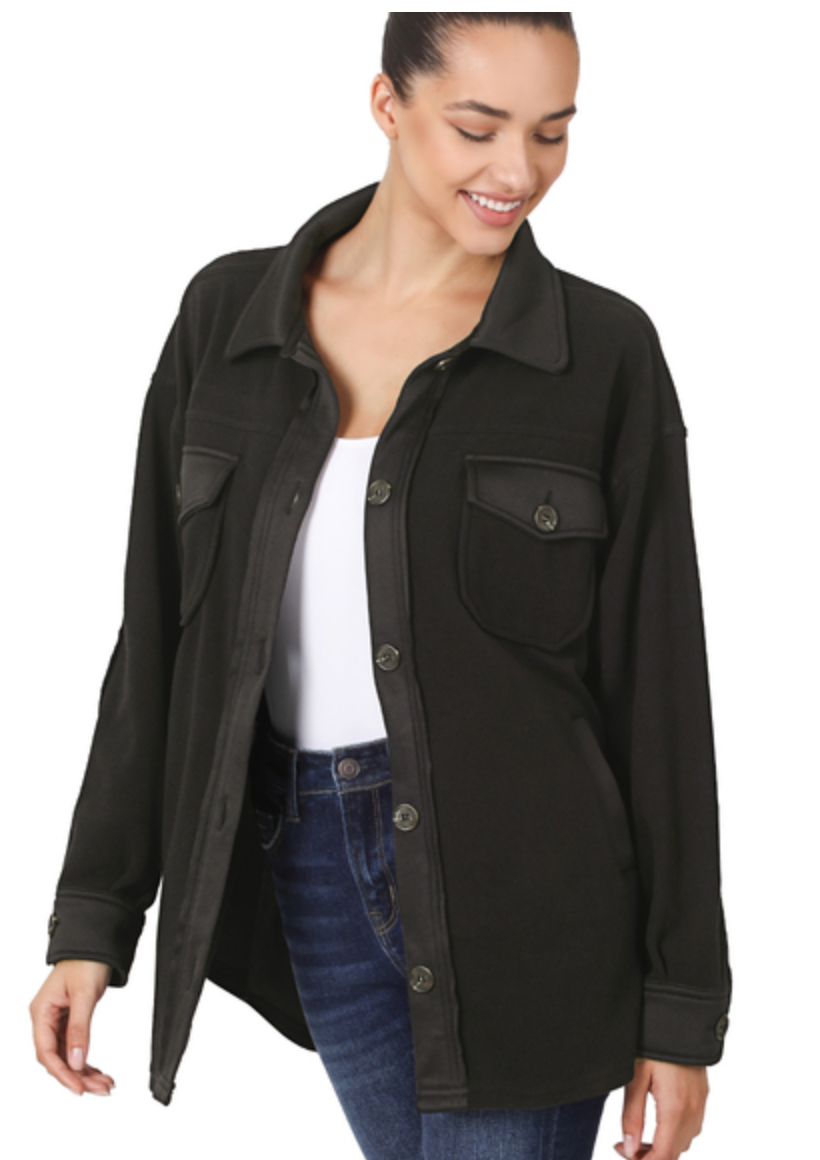 FLEECE SHACKET OVERSZ