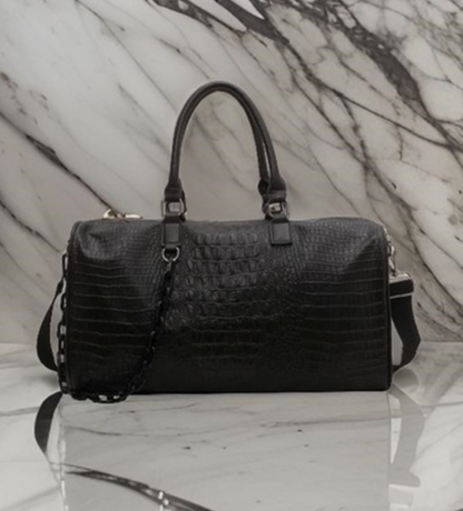 VEGAN LTHR WEEKENDER BAG