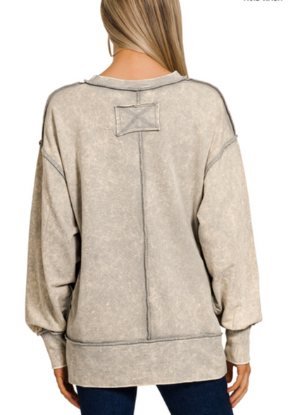 ACID WASH FRENCH TERRY SS