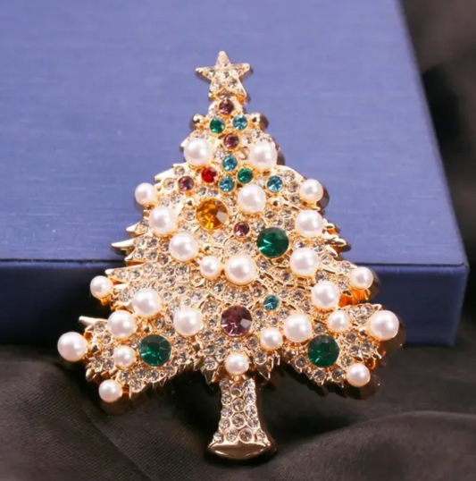 CHRISTMAS TREE BROOCH