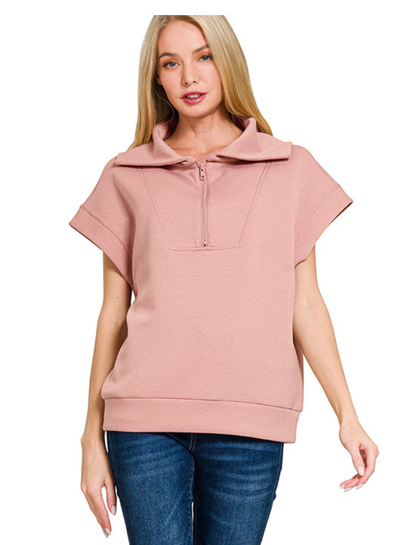 SCUBA HIGH NECK HALF-ZIP VEST