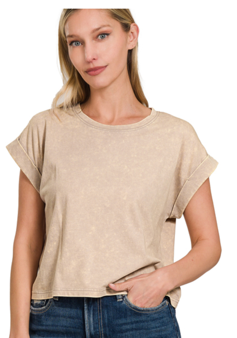 COTTON WSHD SHORT CUFF SLV