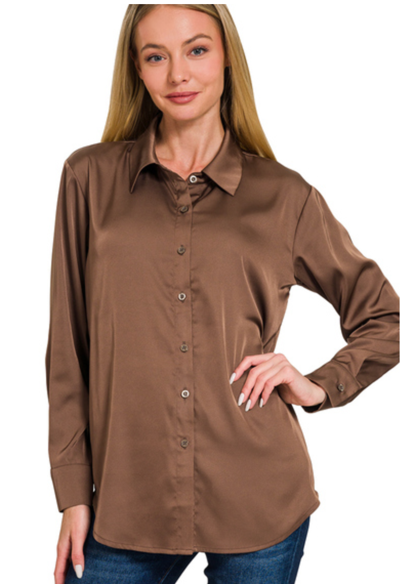 SATIN CHARMUESE SHIRT