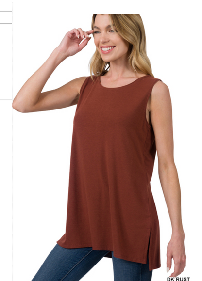 SLEEVELESS ROUND TOP