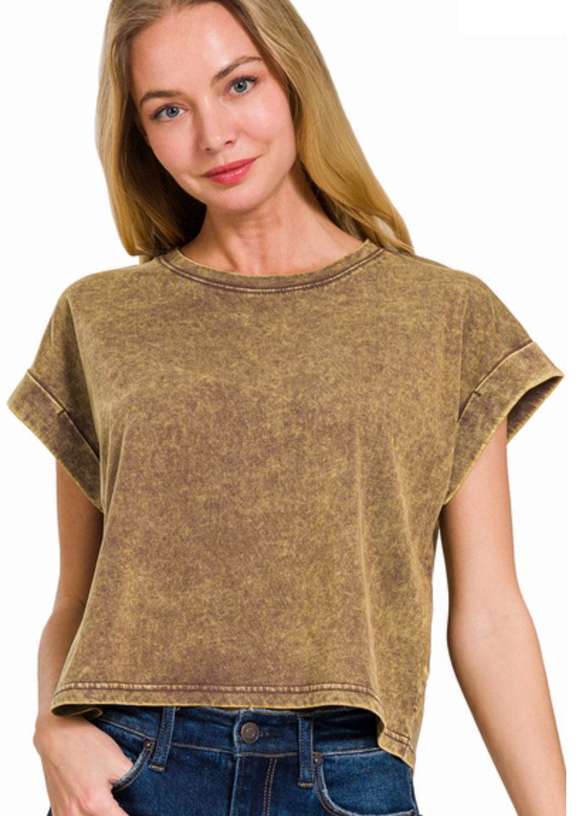 COTTON WSHD SHORT CUFF SLV