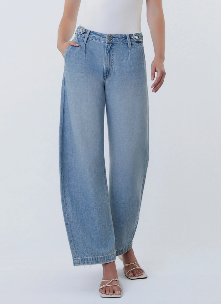 HR PLEATED TAB BARREL LEG