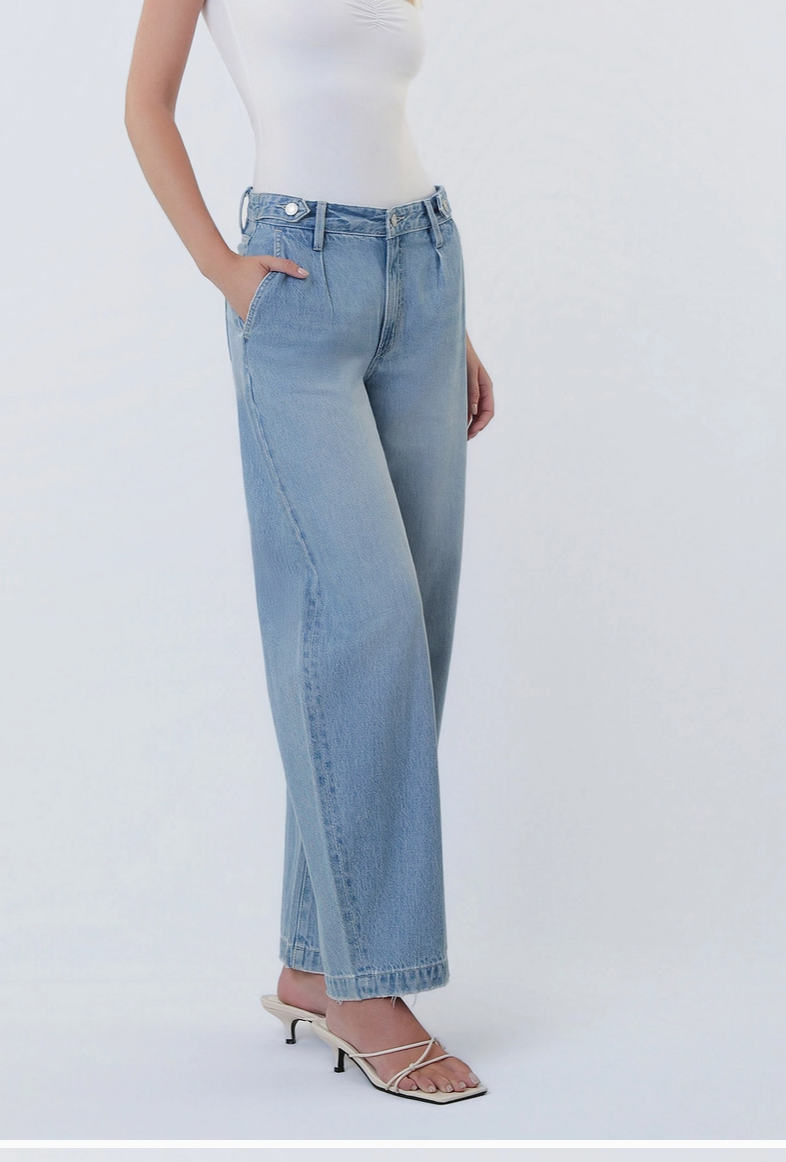 HR PLEATED TAB BARREL LEG