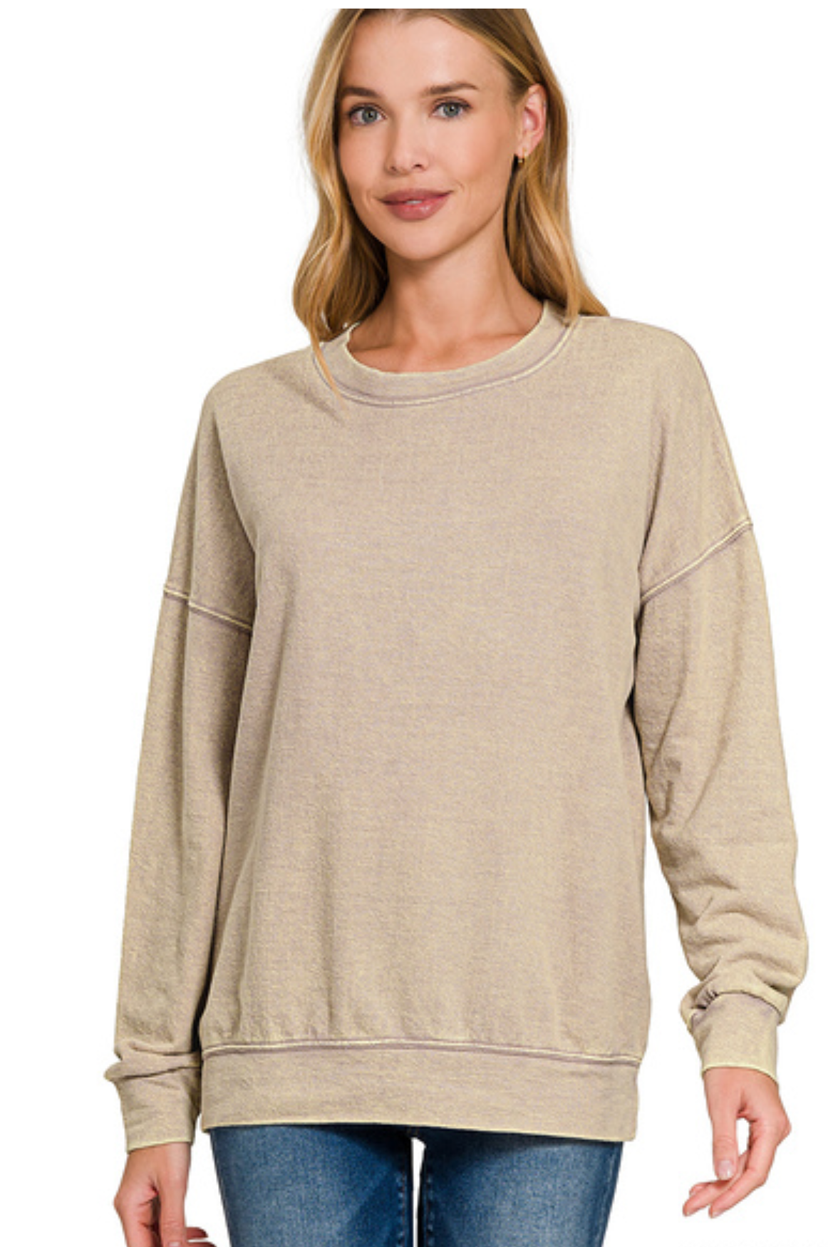 FRTERRY WASHED RDNK PULLOVER