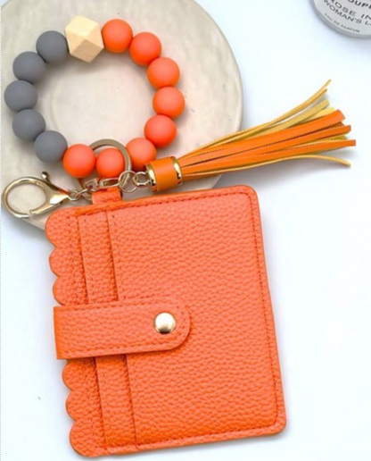 BEADED BRACELET KEYCHAIN