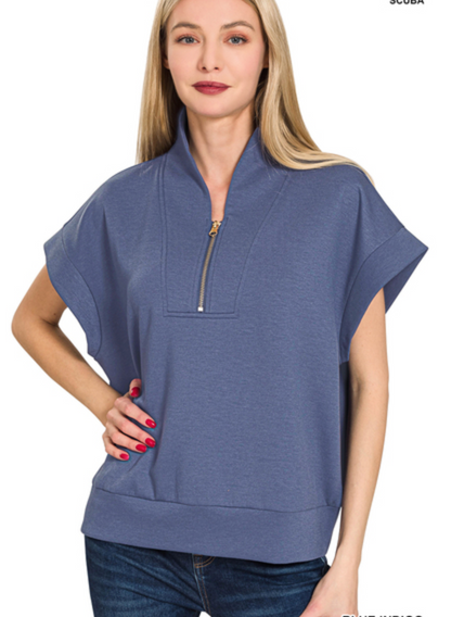 SCUBA HIGH NECK HALF-ZIP VEST