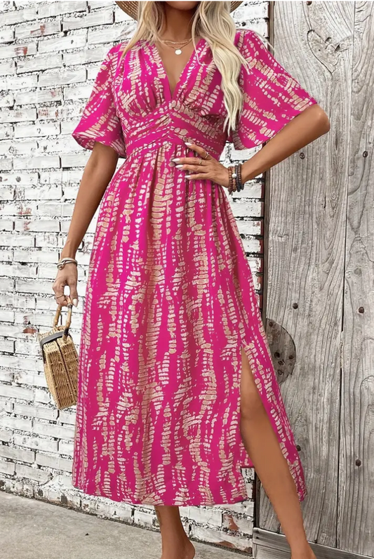 VNK S/SLV A-LINE DRESS