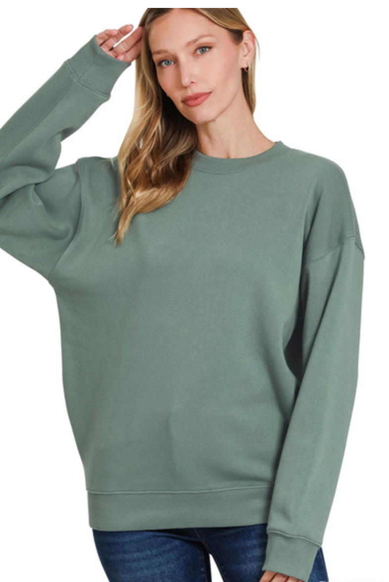FLEECE RD NK SWEATSHIRT