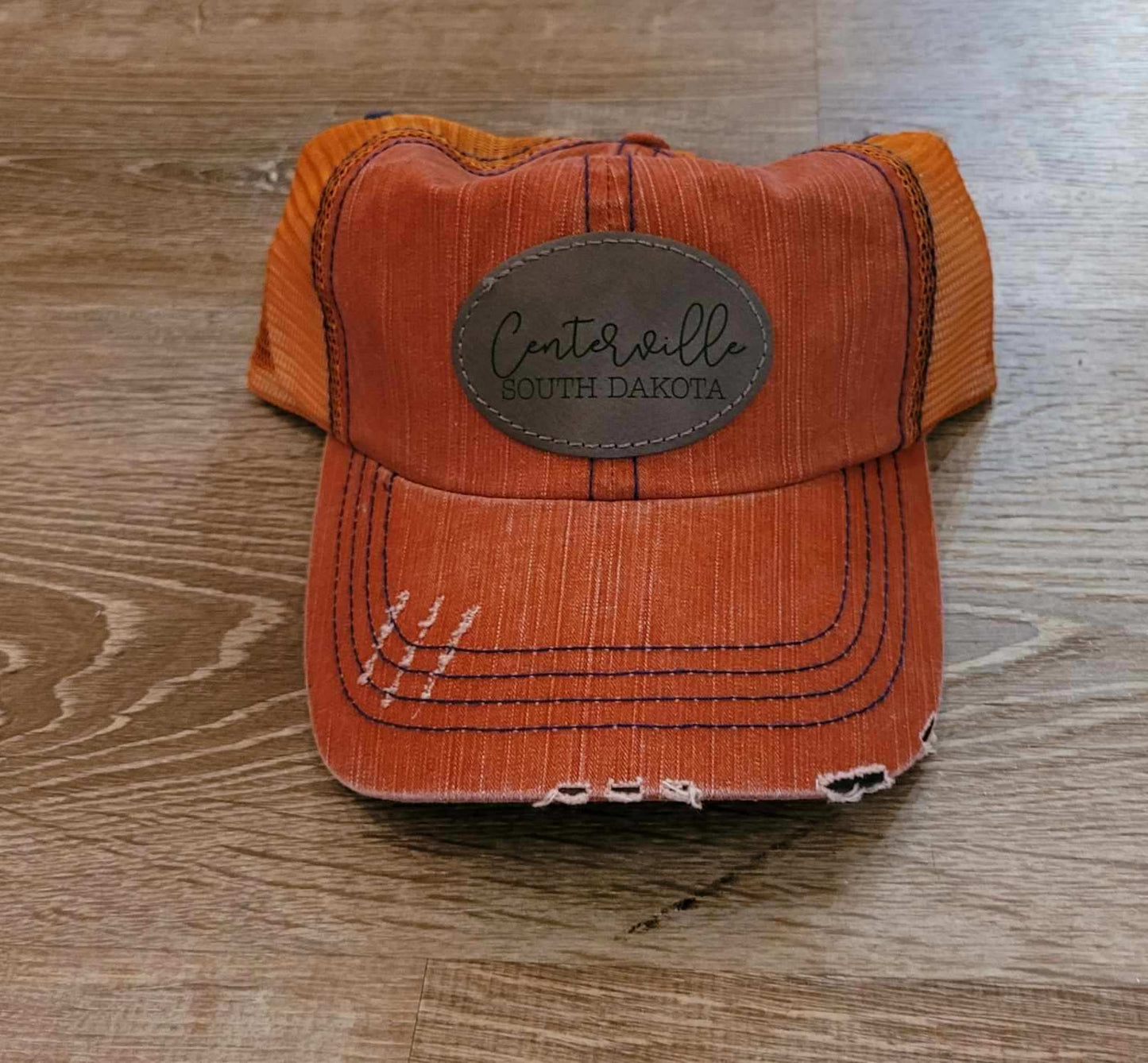 LEATHERETTE TRUCKER HAT