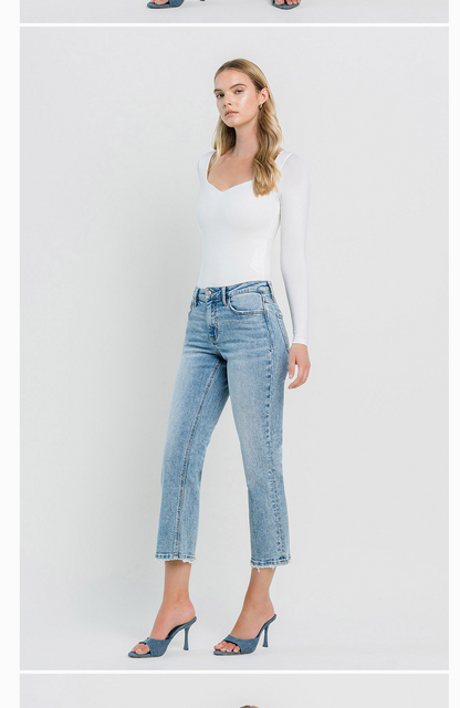 HR CROPPED STRAIGHT JEAN