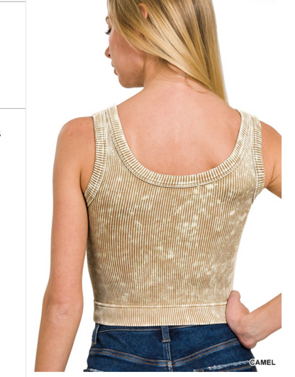 STONE WASH RIBBED SEAMLESS