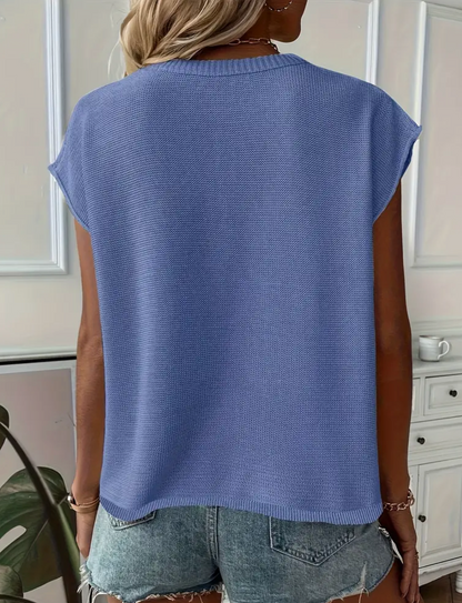 SHEER SWEATER VEST