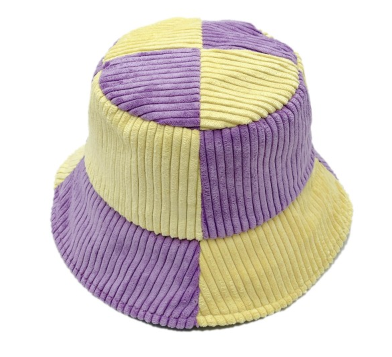 2 TONE CORDUROY BUCKETHAT