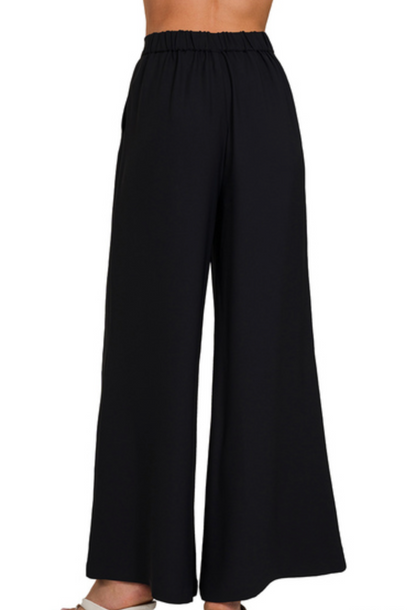 ELASTIC WAIST WIDE LEG