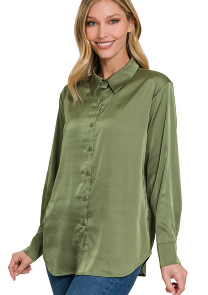 SATIN CHARMUESE SHIRT