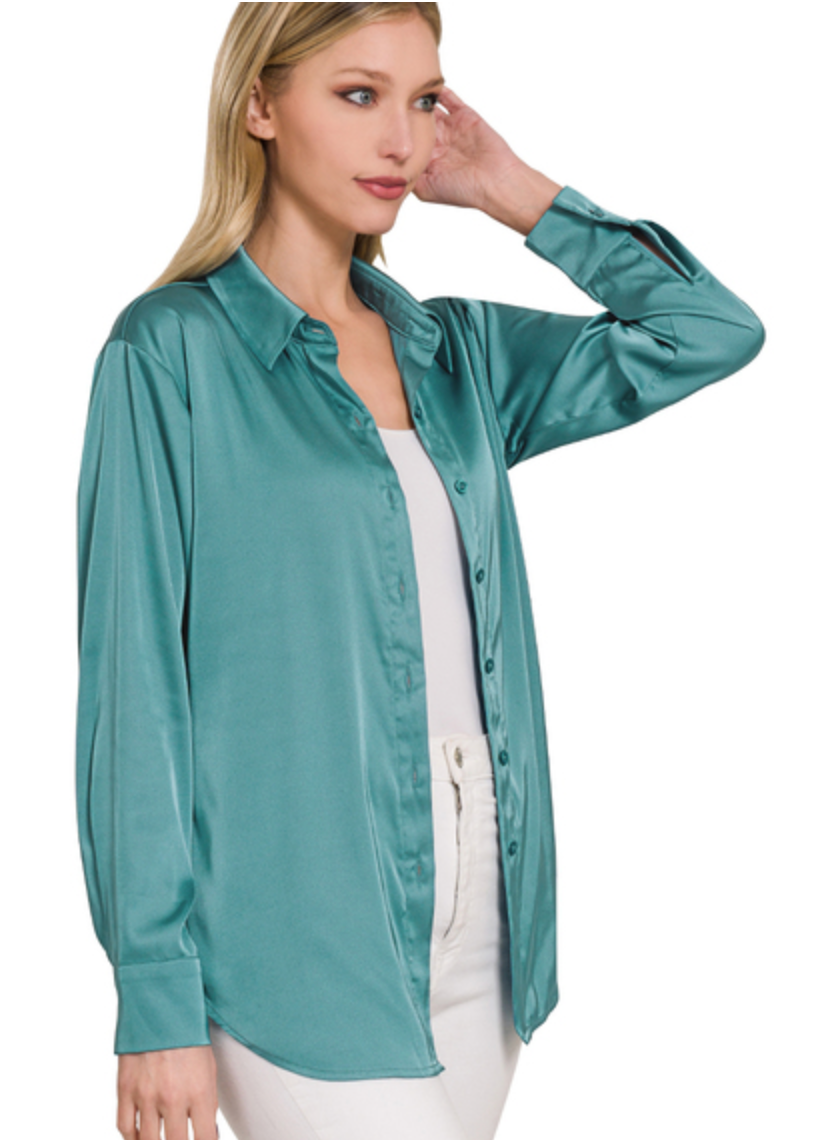 SATIN CHARMUESE SHIRT