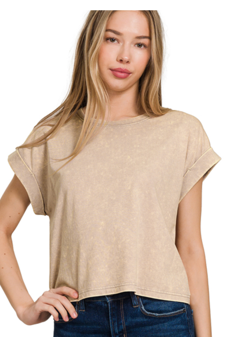 COTTON WSHD SHORT CUFF SLV