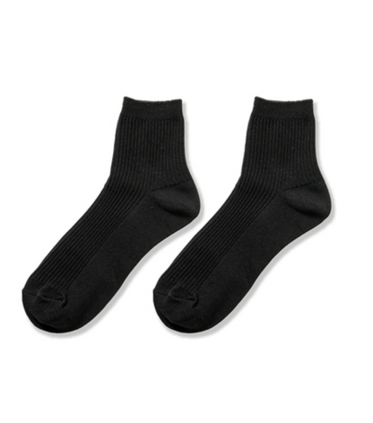 RIBBED CREW SOCKS