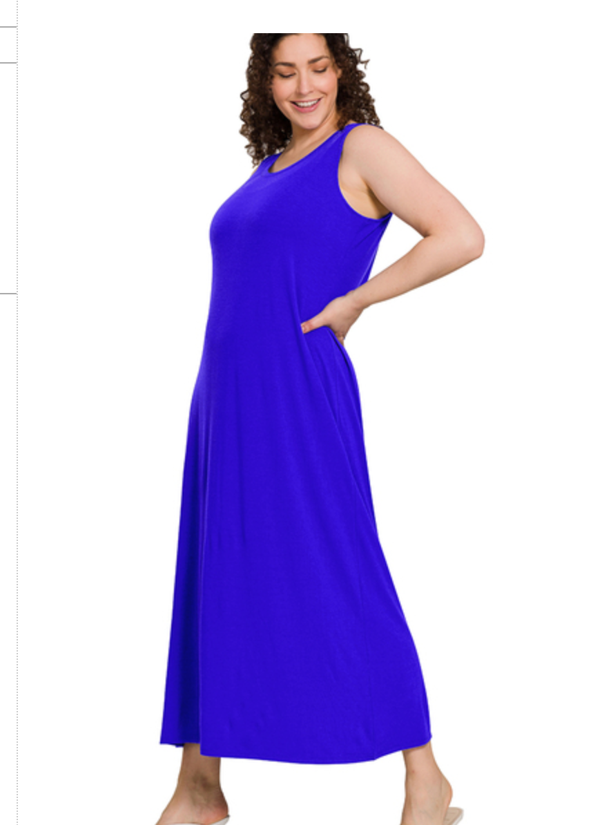SLVLSS FLARED MAXI DRESS