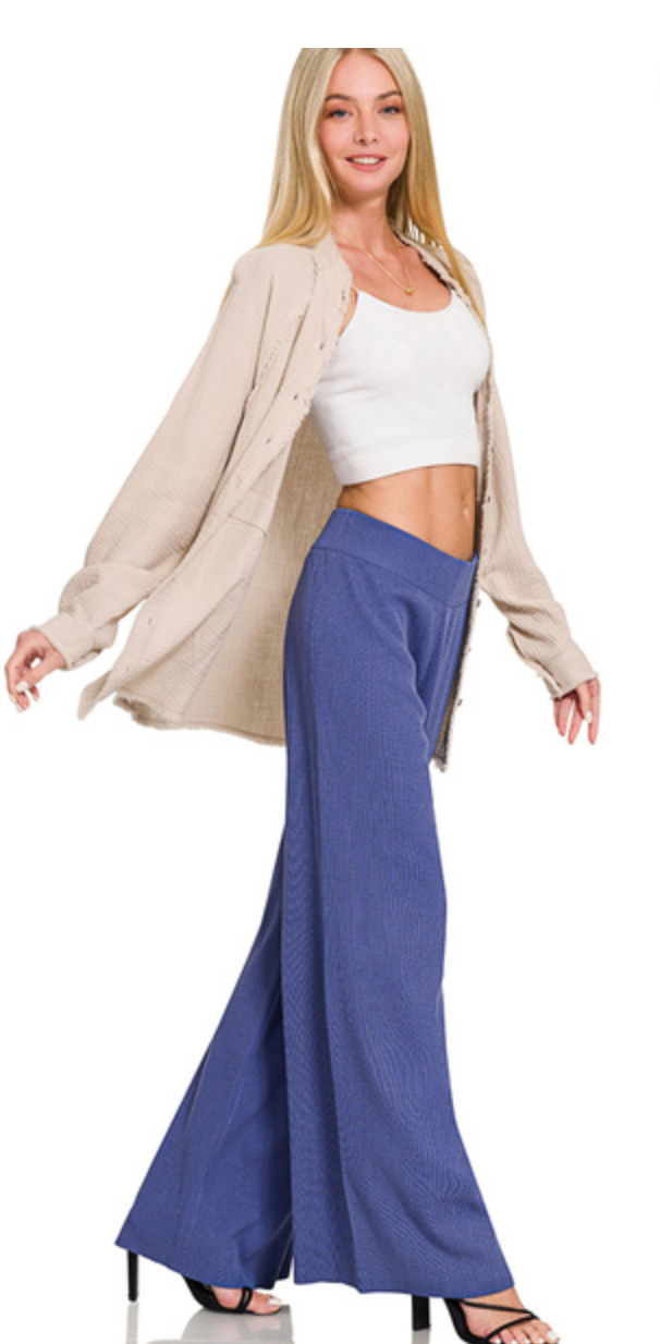 VISCOSE SWEATER PANTS