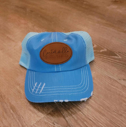 LEATHERETTE TRUCKER HAT
