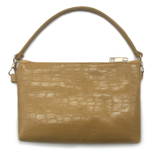 FAUX ALLIGATOR HANDBAG