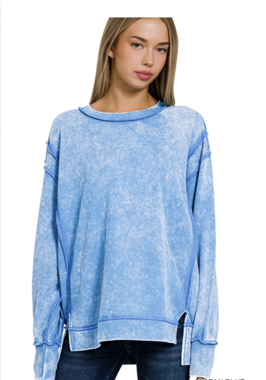 ACID WASH FRENCH TERRY SS