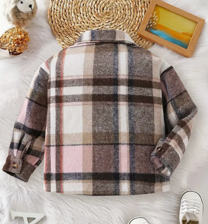 CHILDS PLAID SHACKET