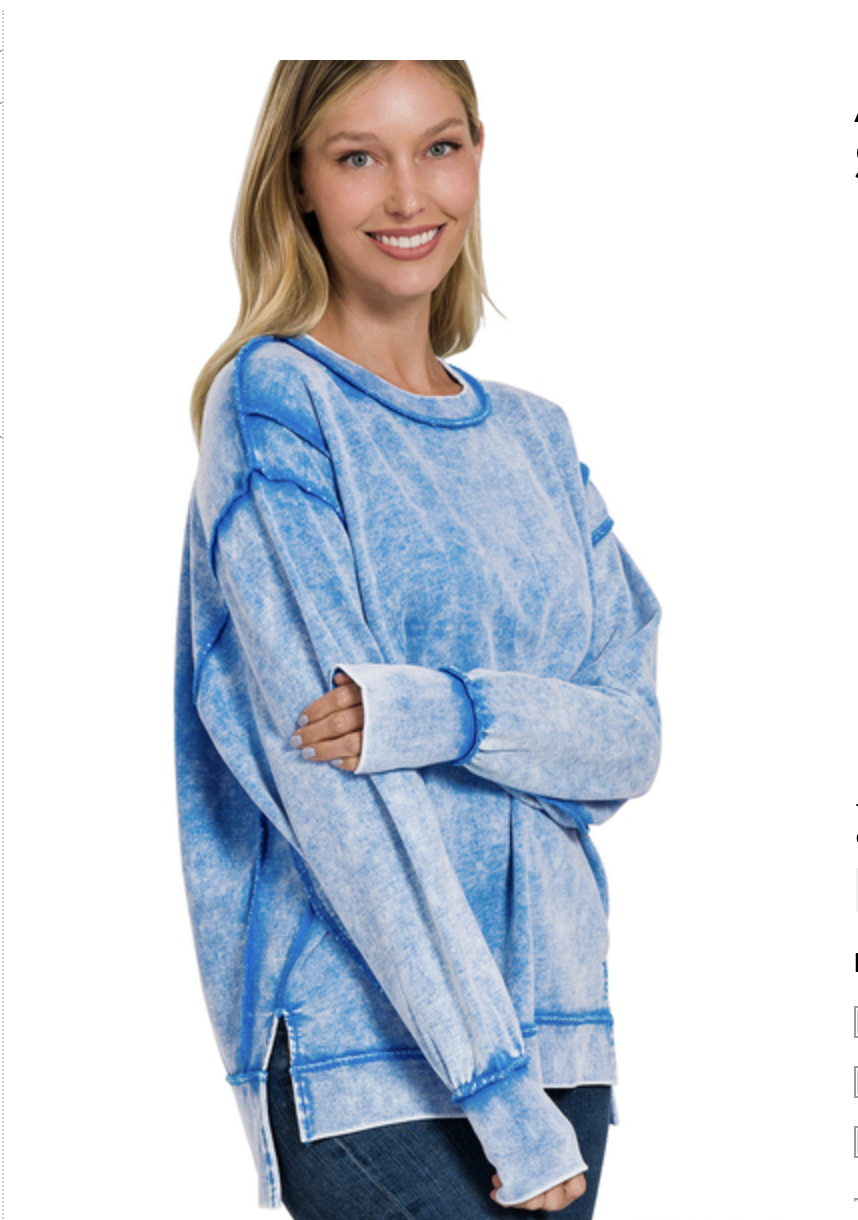 ACID WASH FRENCH TERRY SS