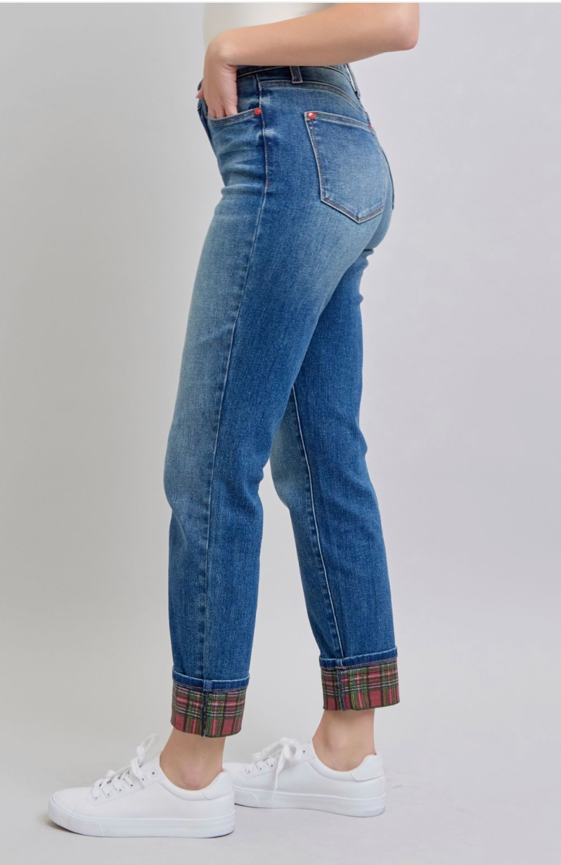 MR PLAID CUFF BOYFRIEND