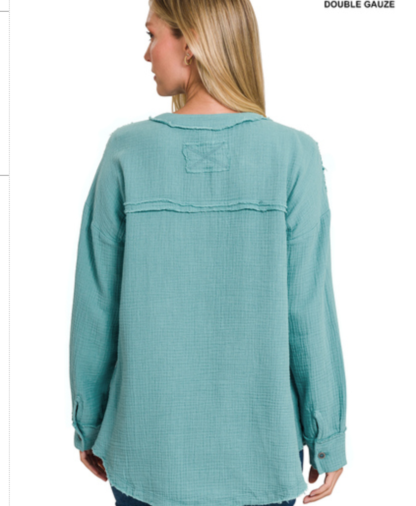 3/4 BUTTON HENLEYNECK