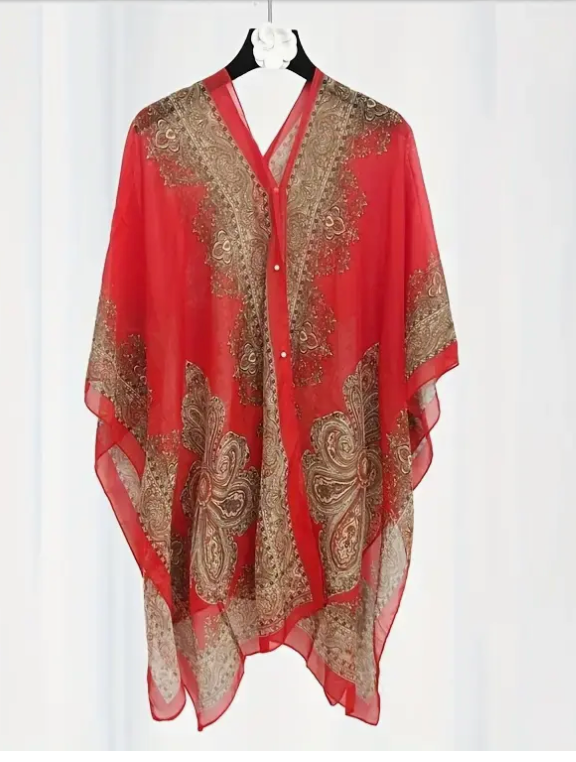 CHIFFON SHAWL PEARLS