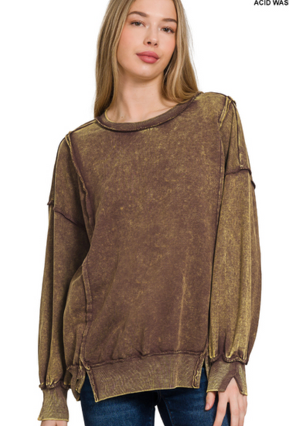 ACIDWSH FRTERRY SWSHIRT