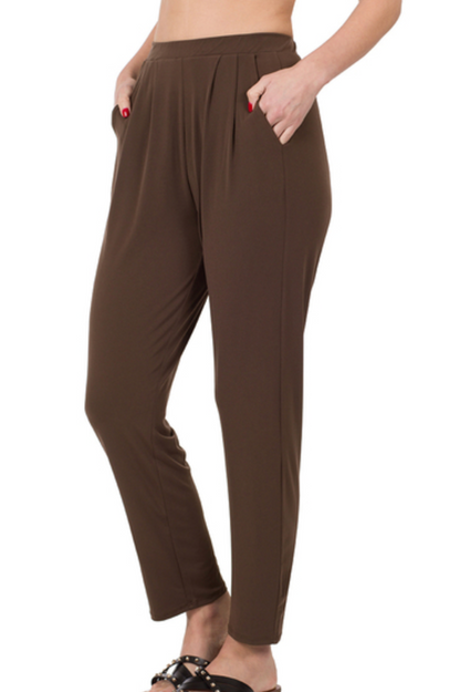 PLEATED  WAIST PANTS