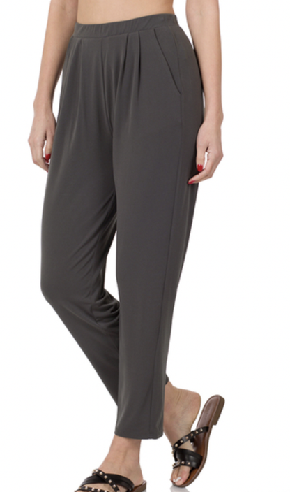 PLEATED  WAIST PANTS