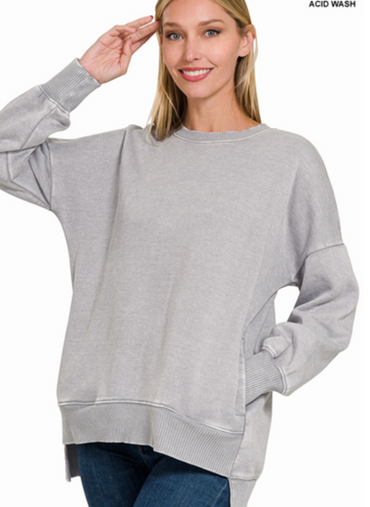 ACIDWaSH PULLOVER HILO