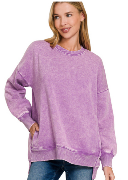 ACIDWaSH PULLOVER HILO