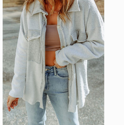 FLAP POCKETS  SHACKET