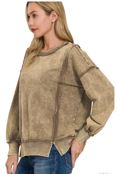 ACIDWSH FRTERRY SWSHIRT