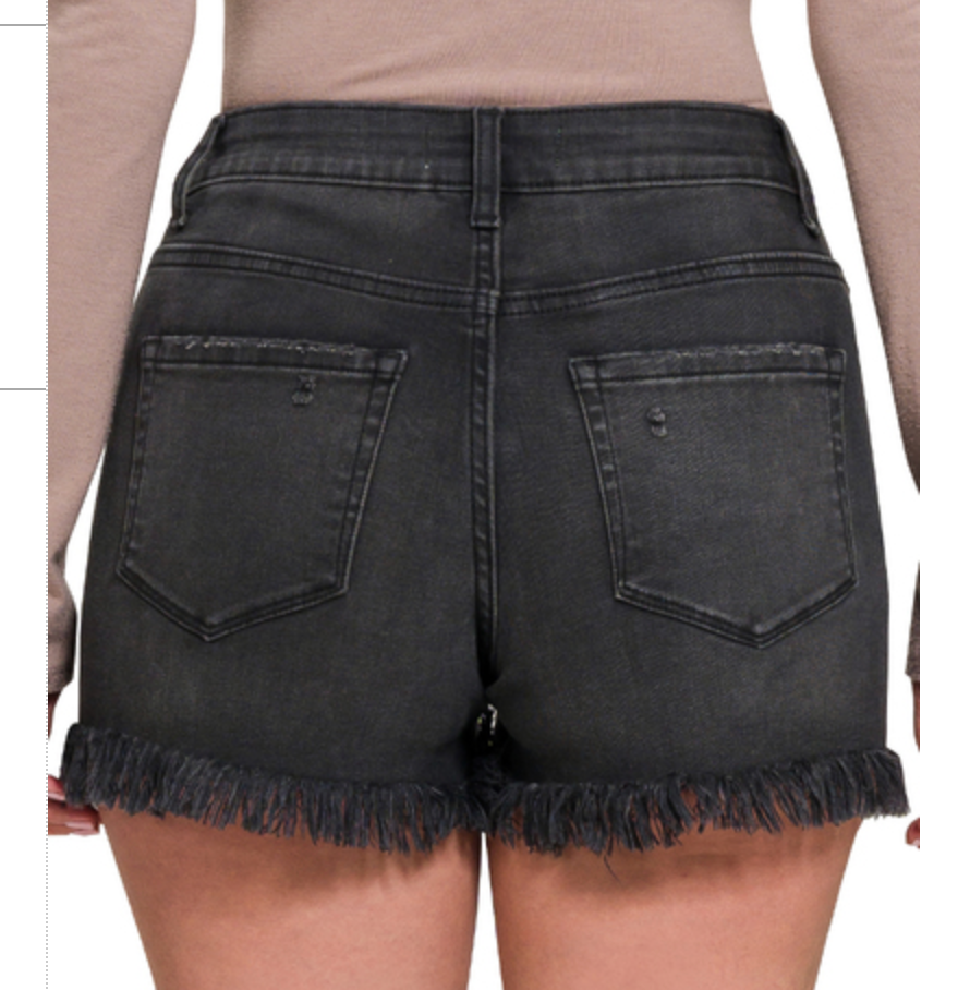 FRAY HEM BUTTONFLY SHORT