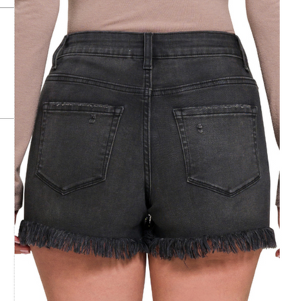 FRAY HEM BUTTONFLY SHORT