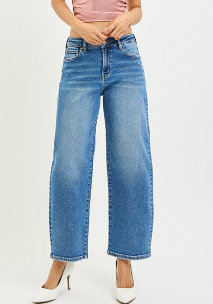 HR CROP BARREL JEANS