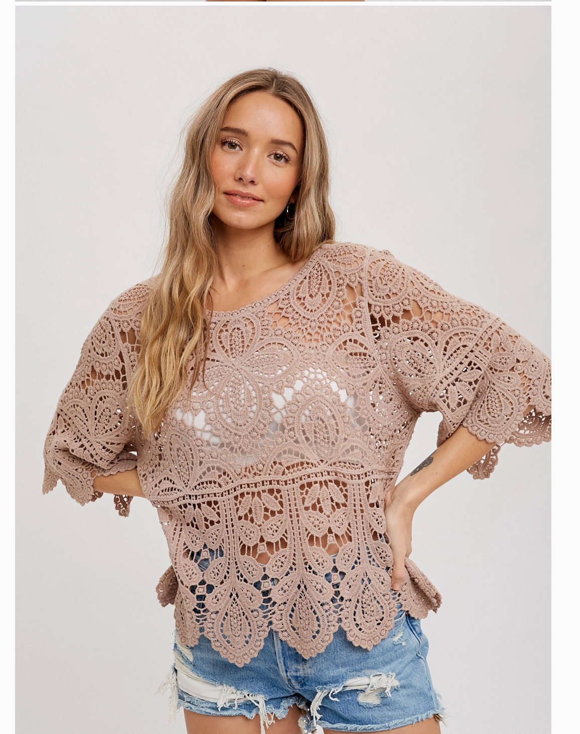 CROCHET LACE TOP