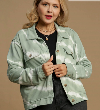 FRENCH TERRY TIEDYE JACKET
