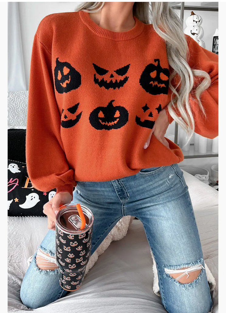 HALLOWEEN PUMPKIN SWEATER
